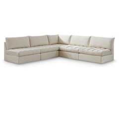Jacob Cream Velvet Modular Sectional