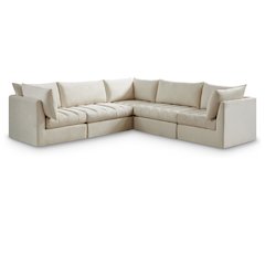 Jacob Cream Velvet Modular Sectional