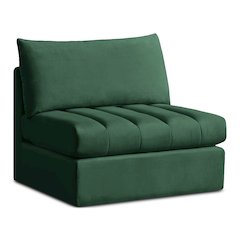 Jacob Green Velvet Armless