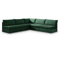 Jacob Green Velvet Modular Sectional