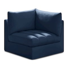 Jacob Navy Velvet Corner