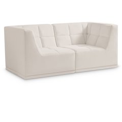 Relax Cream Velvet Modular Sofa