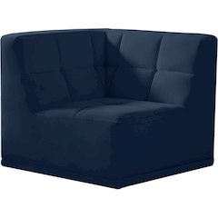 Relax Navy Velvet Corner Chair