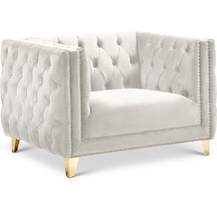 Michelle Cream Velvet Chair