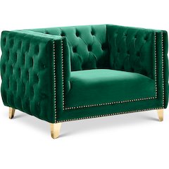 Michelle Green Velvet Chair