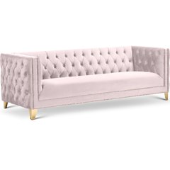 Michelle Pink Velvet Sofa
