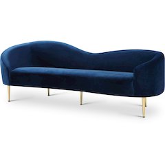 Ritz Navy Velvet Sofa