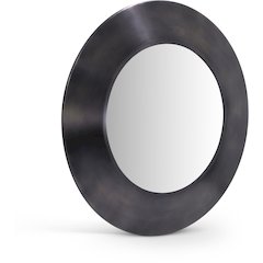 Sphere Black Iron Mirror
