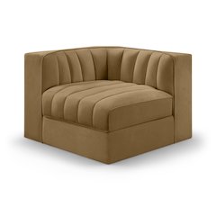 Rummi Saddle Velvet Performance Fabric Upholstered Modular Chair