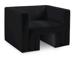 Henson Black Velvet Chair