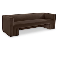 Henson Brown Velvet Sofa