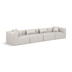 Cube Cream Vegan Leather Modular Sofa
