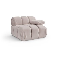 Orin Beige Velvet Performance Fabric Upholstered Modular Chair