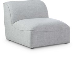 Miramar Grey Durable Linen Textured Armless