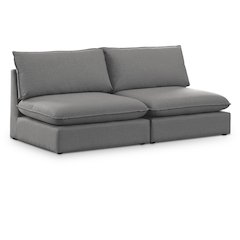 Mackenzie Grey Durable Linen Textured Modular Sofa