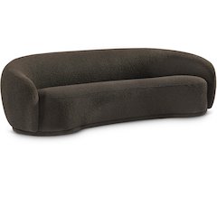 Hyde Brown Boucle Fabric Sofa