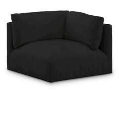 Ease Black Polyester Fabric Corner