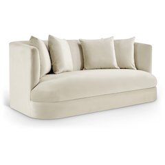 Alder Cream Velvet Loveseat
