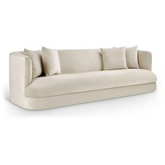 Alder Cream Velvet Sofa