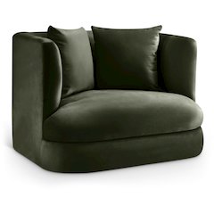 Alder Green Velvet Chair