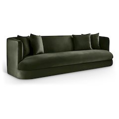 Alder Green Velvet Sofa