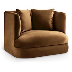 Alder Saddle Velvet Chair