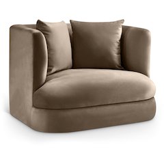 Alder Taupe Velvet Chair