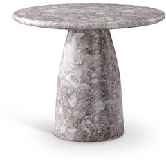 Cosenza Brown 36" Marble Finish Concrete Dining Table