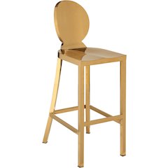 Maddox Gold Stainless Steel Stool
