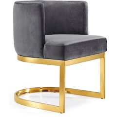 Gianna Grey Velvet Dining Chair