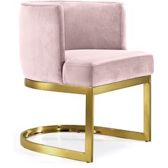 Gianna Pink Velvet Dining Chair