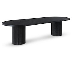 Belinda Black Oak Veneer Dining Table