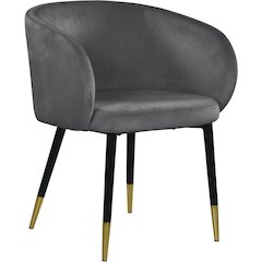 Louise Grey Velvet Dining Chair