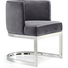Gianna Grey Velvet Dining Chair