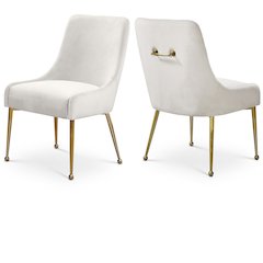 Owen Cream Velvet Dining Chair, Set of 2