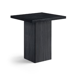 Belinda Black Oak Veneer And Solid Wood Counter Height Table