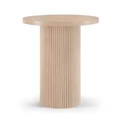 Belinda Natural Oak Veneer And Solid Wood Bar Height Table