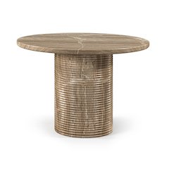 Rapallo 43" Beige Concrete Indoor/Outdoor Dining Table