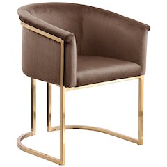 Tierra Brown Velvet Dining Chair