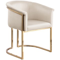 Tierra Cream Velvet Dining Chair