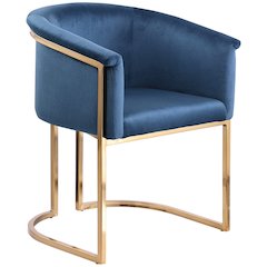 Tierra Navy Velvet Dining Chair