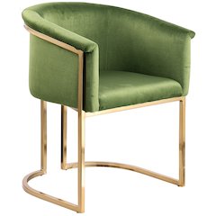 Tierra Olive Velvet Dining Chair