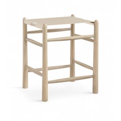 Santos Beige Vegan Leather Upholstered Counter Stool