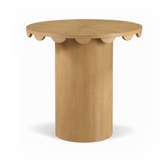 Dahlia 36" Natural Solid Wood And Natural Cane Counter Height Table
