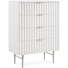 Modernist White Gloss Chest