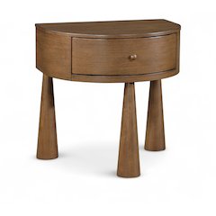 Oasis Brown Acacia Veneer And Solid Wood Night Stand