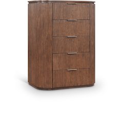 Astrid Brown Solid Wood And Oak Veneer Chest