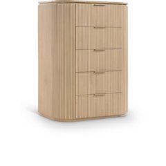 Astrid Natural Solid Wood And Oak Veneer Chest