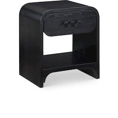 Hayes Black Night Stand / Side Table