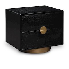 Wade Black Night Stand / Side Table